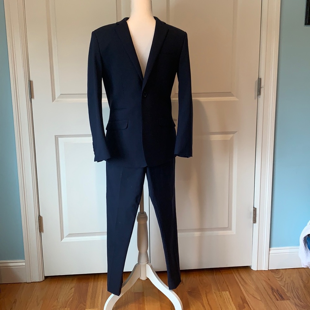 Boys Navy blue Jordano 3 Piece suit